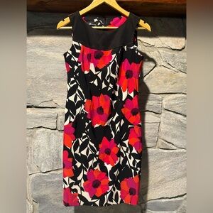 AB Studio Floral Sleeveless Dress, size 2